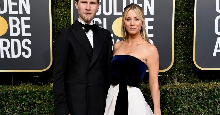 Surprise! Kaley Cuoco Cries Tears of Joy After Husband Karl Cook Comes Home Ahead of Golden Globes – Yahoo Entertainment