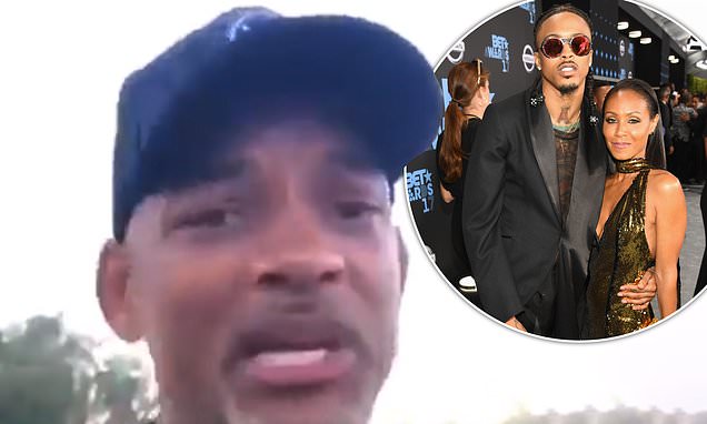 Will Smith appears to address wife Jada Pinkett Smiths affair with August Alsina in resurfaced clip – Daily Mail