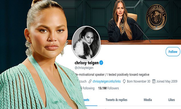 Chrissy Teigen blocks 1 MILLION people on Twitter as her account is flooded by sick psychopaths. – Daily Mail