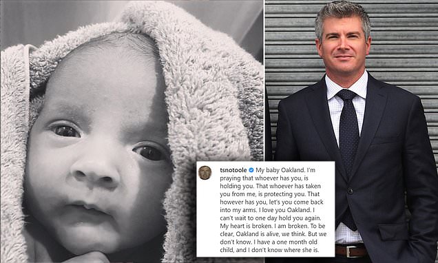 Canadian sports TV host reveals his one-month-old daughter Oakland has been kidnapped – Daily Mail