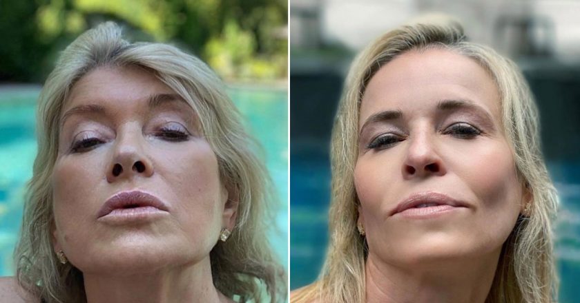 Chelsea Handler re-creates Martha Stewarts sexy pool pic – New York Post