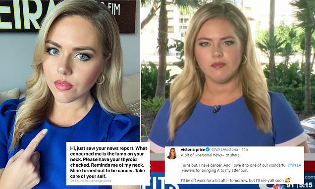 Florida TV reporter thanks viewer who spotted her cancer – Daily Mail