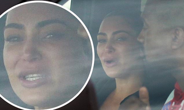 Kim Kardashian in tears as she meets Kanye West in Wyoming for marriage crisis talks – Daily Mail