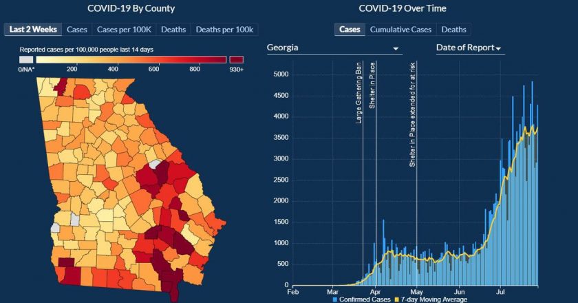 Georgia revamps virus maps, charts that critics said were confusing – Atlanta Journal Constitution