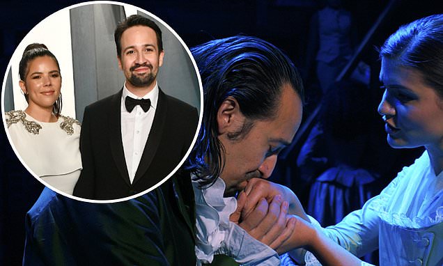 Lin-Manuel Mirandas wife Vanessa Nadal says she always boos when he kisses someone in Hamilton – Daily Mail