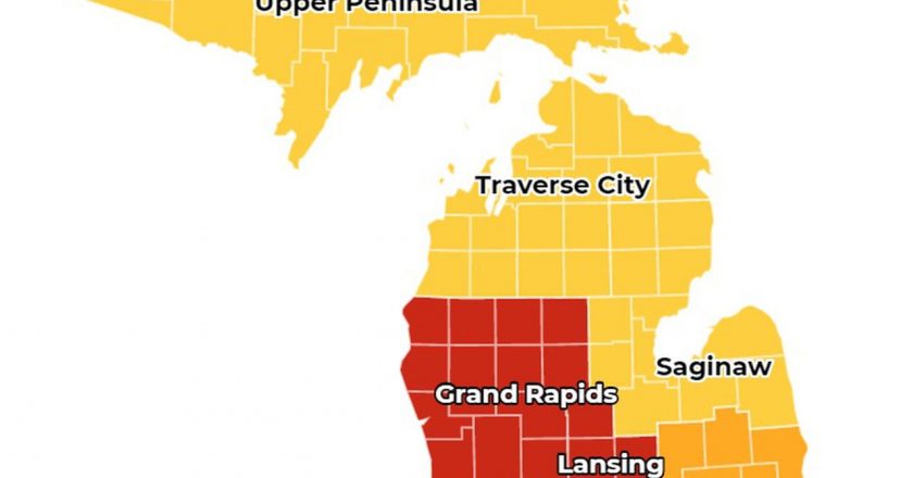 Grand Rapids downgraded to ‘high risk’ for coronavirus control, other regions also drop – MLive.com