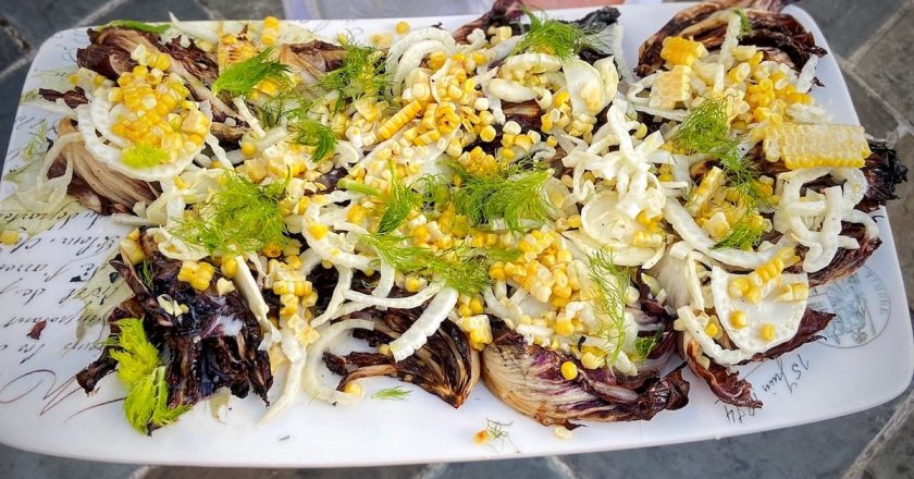 Grilled Radicchio and Corn Salad Recipe