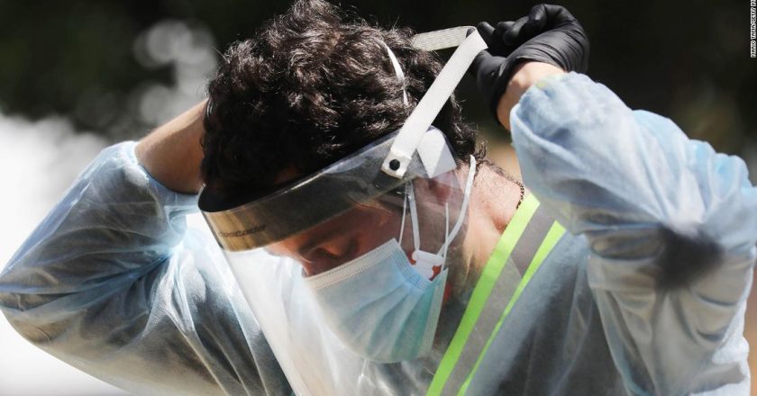 Frontline workers wearing PPE still at more than three times the risk of Covid-19 infection, new study finds – CNN