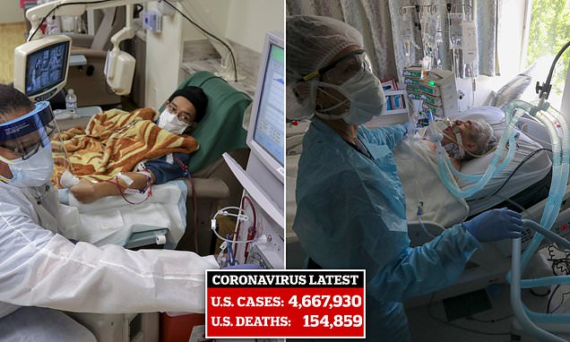 Nearly half of COVID-19 patients at a New York City developed severe kidney damage – Daily Mail