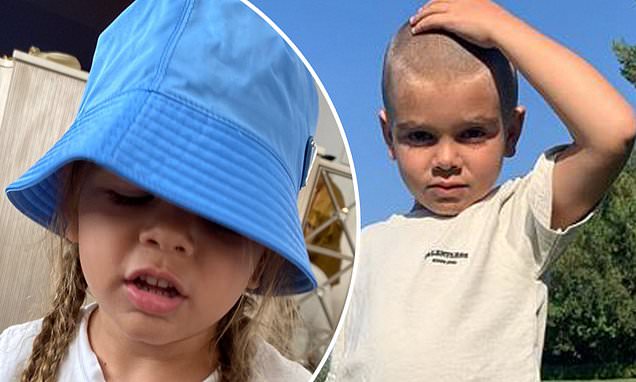 Kourtney Kardashian declares she is not OK as son Reign Disick, five, shaves off his long locks – Daily Mail