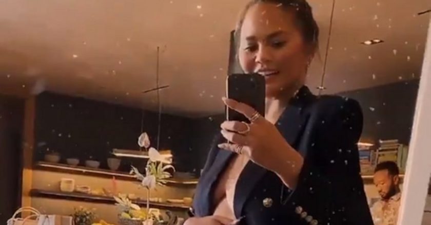 Chrissy Teigen Finally Confirms Third Baby with Adorable Video – TooFab