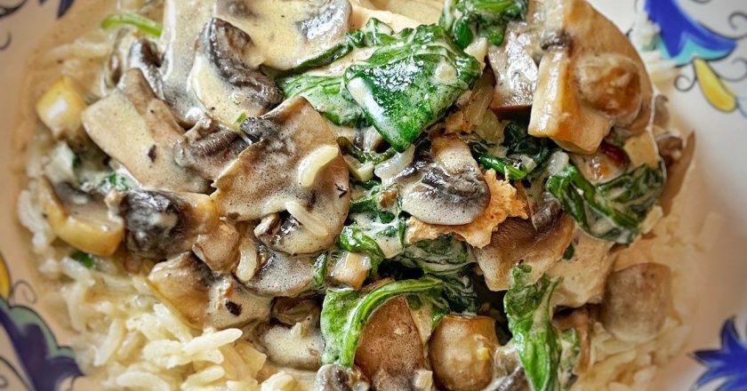 Chicken Mushroom and Spinach Comfort Food Recipe