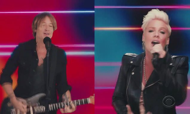 Keith Urban and Pink perform their new collaboration One Too Many for the first time at ACM Awards – Daily Mail