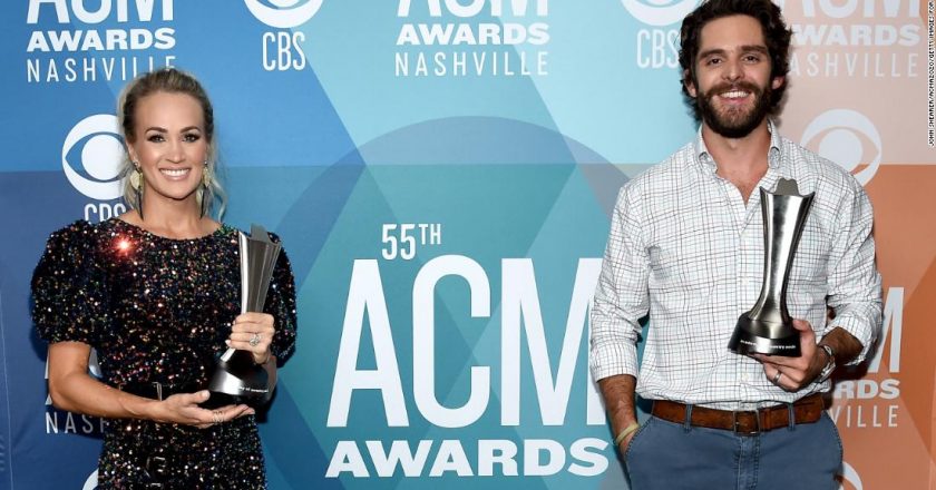 Carrie Underwood and Thomas Rhett tied at the ACM Awards, and people are not happy – CNN