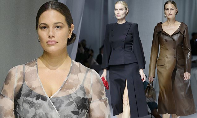 Ashley Graham joins Eva Herzigova and Yasmin Le Bon at Milan Fashion Week – Daily Mail