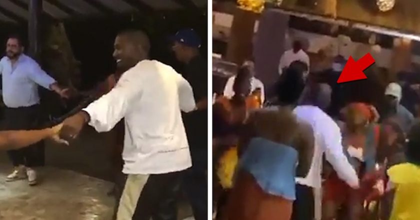 Kanye West Celebrates with Locals in Haiti – TMZ