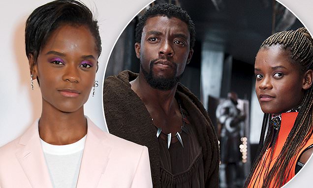 Chadwick Bosemans Black Panther costar Letitia Wright recites poem she penned in his memory – Daily Mail