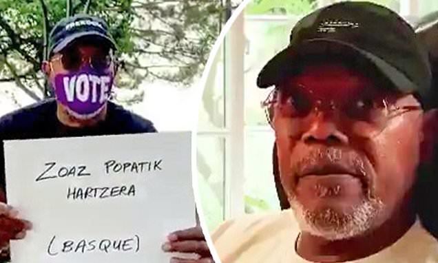 Samuel L. Jackson vows to teach people to swear in 15 different languages if they pledge to vote – Daily Mail