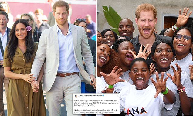 Prince Harry and Meghan Markle make $130,000 donation to CAMFED to celebrate birthdays – Daily Mail