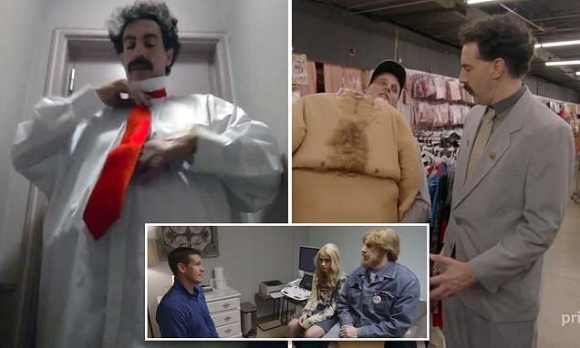 Sacha Baron Cohen brings Borat back with a VERY un-PC bang in new sequel trailer – Daily Mail