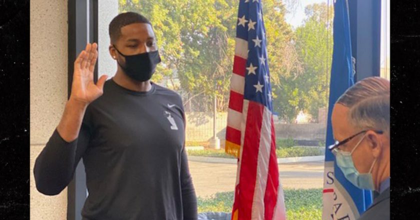 Tristan Thompson Becomes a U.S. Citizen – TMZ