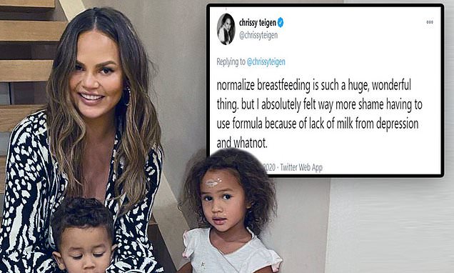 Chrissy Teigen is on a crusade to normalize formula – Daily Mail