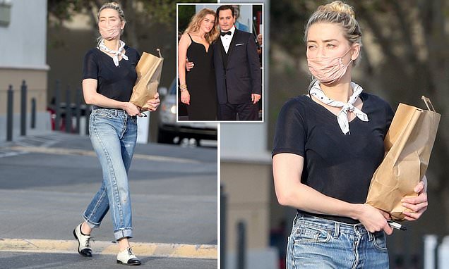 Amber Heard gets groceries on eve of Johnny Depp libel case verdict – Daily Mail