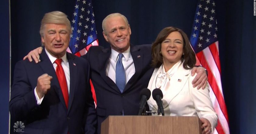 SNL shows off Biden and Harris victory speeches and Trumps concession speech after the election – CNN