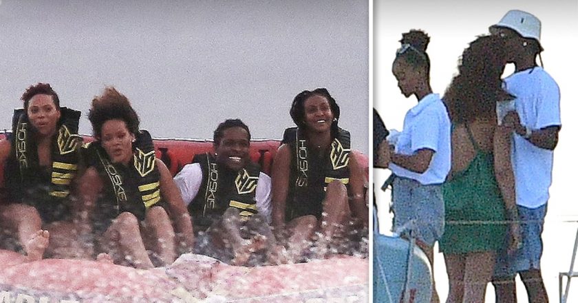 Rihanna and A$AP Rocky Jet Ski, PDA in Barbados – TMZ