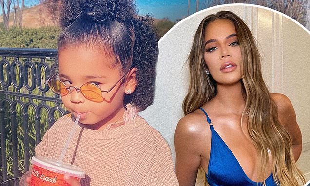 Khloe Kardashian posts photo of True… ONE DAY after saying she was taking a break – Daily Mail