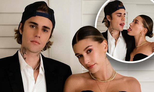 Justin Bieber and wife Hailey are glamorously goofy as they post loved up snaps from New Years – Daily Mail