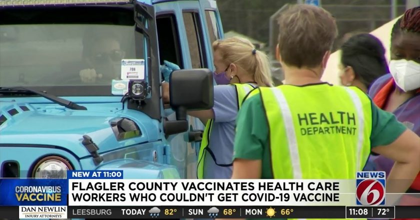 Flagler County vaccinates health care workers who couldnt get COVID-19 vaccine – WKMG News 6 ClickOrlando