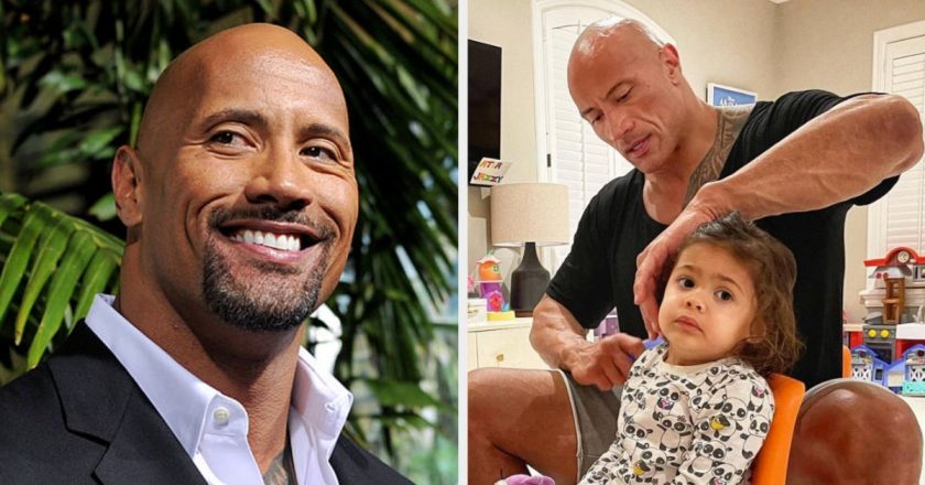 My Icy Heart Finally Melted Over These Pics Of Dwayne “The Rock” Johnson Brushing His Daughters Hair – BuzzFeed