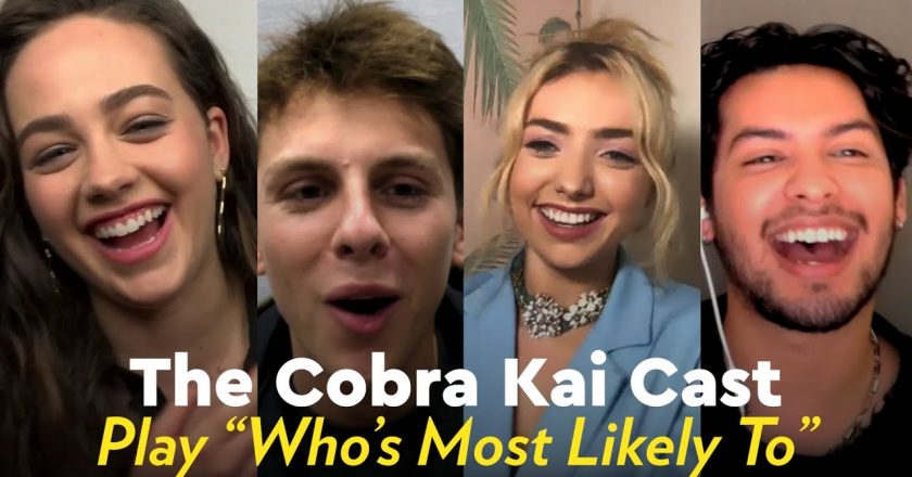 The Cobra Kai Cast Play “Whos Most Likely To” – POPSUGAR