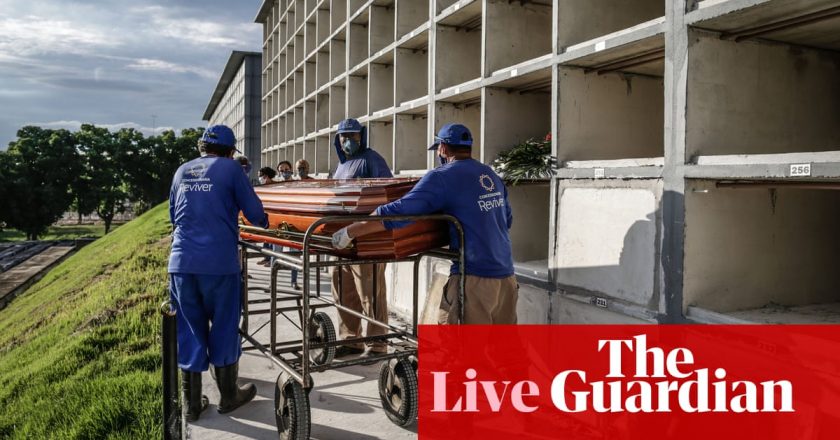 Coronavirus live news: poorest countries to get vaccine in weeks, says WHO; Brazil deaths pass 200,000 – The Guardian