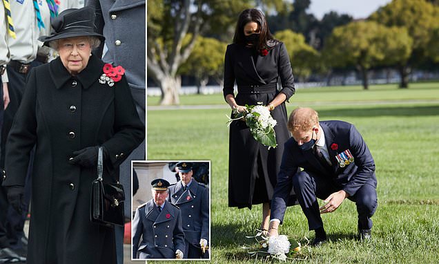 REBECCA ENGLISH reveals Queen took two seconds to freeze out Harry from cenotaph ceremony – Daily Mail