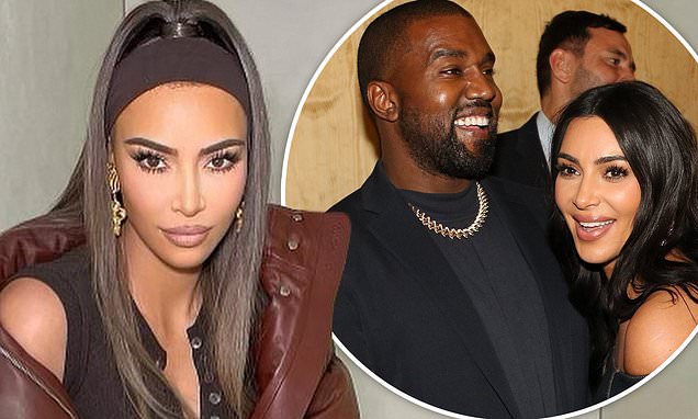 Kim Kardashian is very cordial with husband Kanye West amid rumblings of an impending divorce – Daily Mail