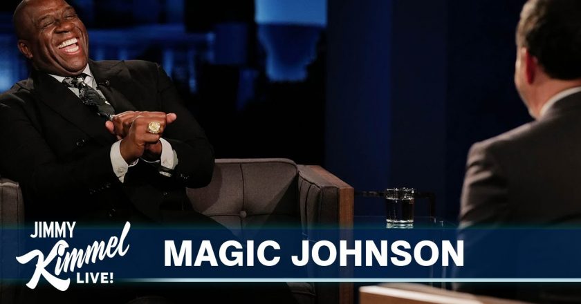 Magic Johnson on Michael Jordans Famous Shrug, Tom Bradys Success & the Great Tommy Lasorda – Jimmy Kimmel Live