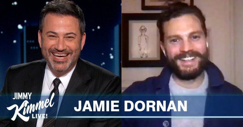 Jamie Dornans Daughters are Teaching Him Patience in Quarantine – Jimmy Kimmel Live