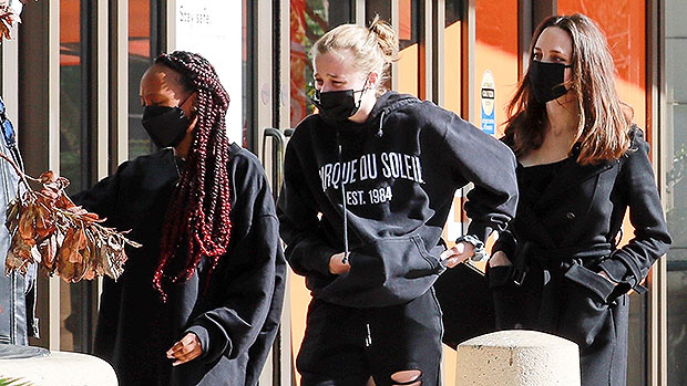 Shiloh Jolie-Pitt, 14, Debuts New Top Knot Hair Style On Trip With Sister Zahara, 16 & Mom Angelina Jolie – HollywoodLife