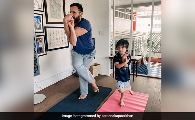 International Yoga Day 2021: Inspired By Kareena Kapoor, Saif Ali Khan And Taimur Roll Out The Yoga Mat – NDTV