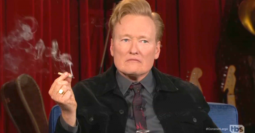 Seth Rogen got Conan OBrien to smoke a joint on TV during his last week on TBS – Yahoo Entertainment