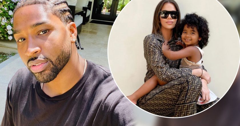 Tristan Thompson drops heart emoji on Khloés post with daughter True – Page Six