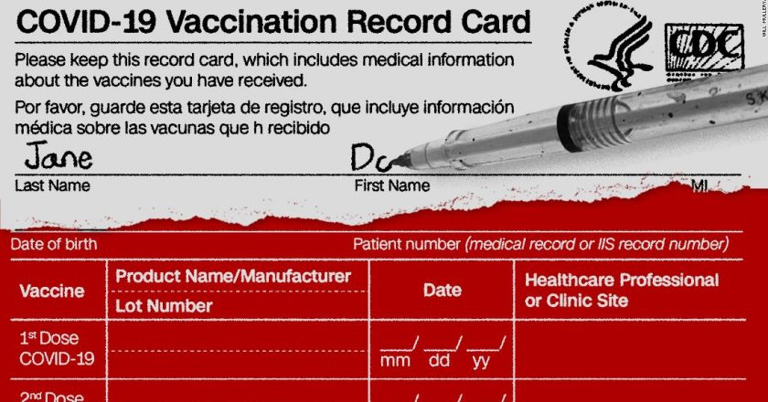 The CDCs Covid-19 vaccination card, annotated – CNN