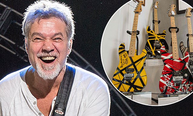 Eddie Van Halens guitars and extensive Prince collection are on display in upcoming auction – Daily Mail