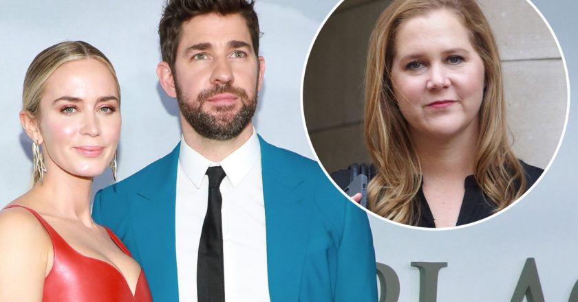 John Krasinski responds to Amy Schumers pretend marriage jab – Page Six