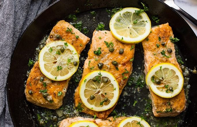 Salmon Piccata