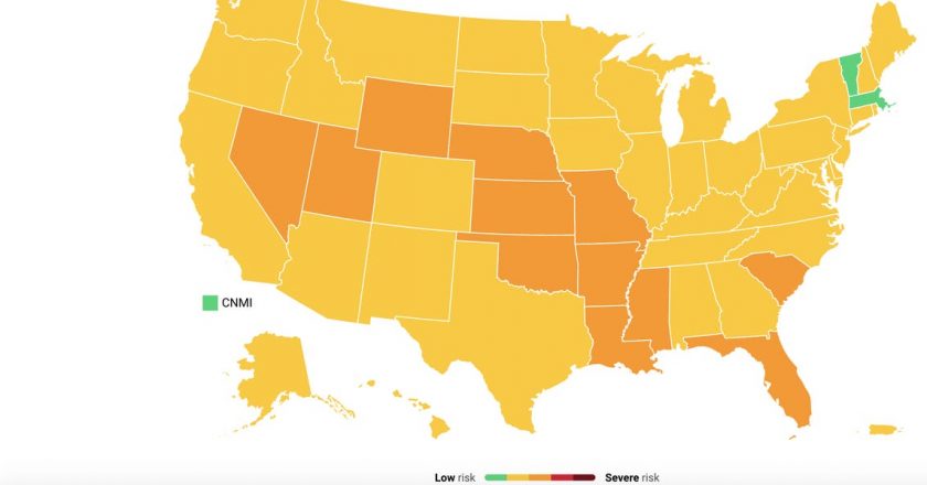 Map: 12 states with most COVID-19 risk, high Delta and low vaccine rate – Business Insider