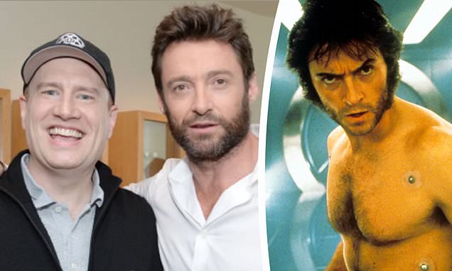 Hugh Jackman sends fans in a frenzy about a possible return as Wolverine by posing with Marvel boss – Daily Mail