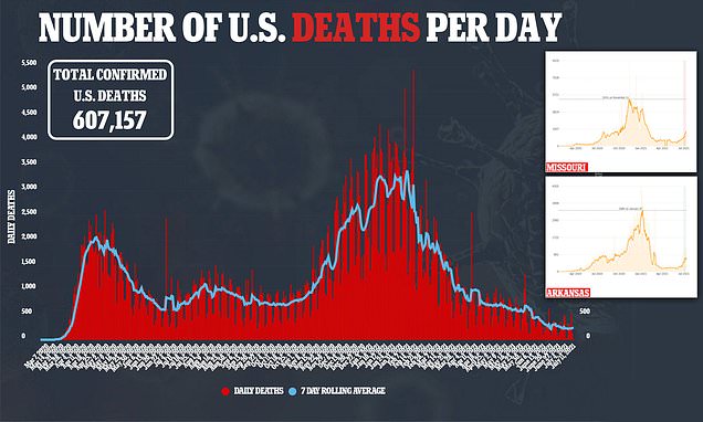 Covid US: Five states set to suffer from brunt of Indian Delta variant in coming weeks as cases rise – Daily Mail